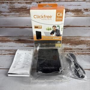 Clickfree Automatic Backup C6 For PC Computer Portable 500GB Storage Open Box